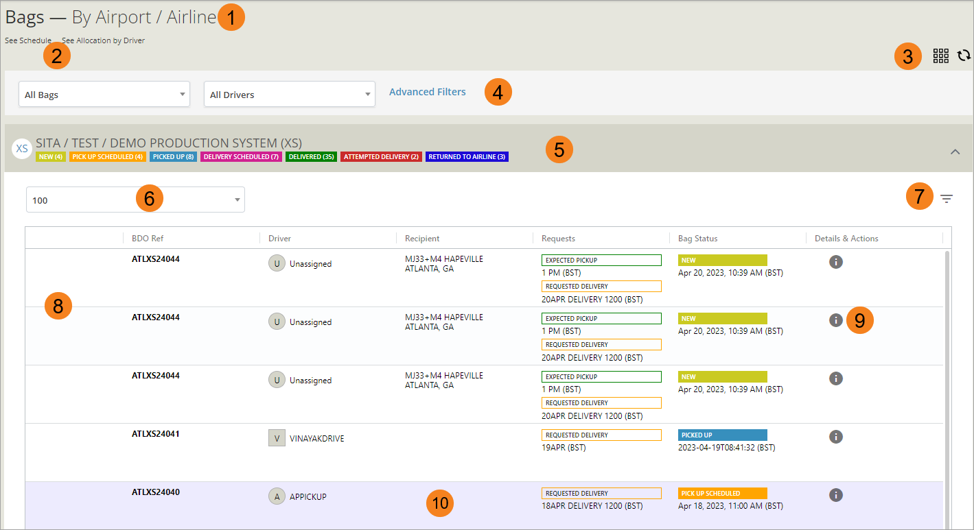 WebBDS User Interface